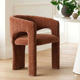 Khloe Modern Chenille Dining Chair with Arms (Set of 6)