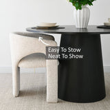 Khloe Modern Chenille Dining Chair with Arms (1-Piece)
