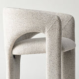 Khloe Modern Chenille Dining Chair with Arms (1-Piece)