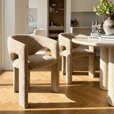 Khloe Modern Leopard Chair with Arms (Set of 2)