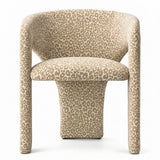 Khloe Modern Leopard Chair with Arms (1-Piece)