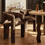 Khloe Modern Leopard Chair with Arms (1-Piece)
