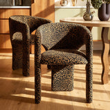 Khloe Modern Leopard Chair with Arms (1-Piece)