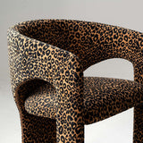 Khloe Modern Leopard Chair with Arms (1-Piece)