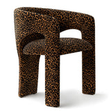 Khloe Modern Leopard Chair with Arms (1-Piece)