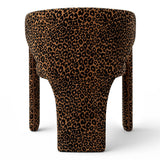 Khloe Modern Leopard Chair with Arms (1-Piece)