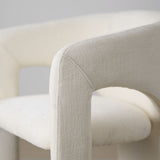 Khloe 24.5" Modern Gold Chenille Counter Stool with Arms (Set of 2)