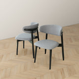 Korbin Grey Fabric Dining Chair (Set of 2)