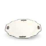 Acorn Oak Leaf Bone China Dinner Plate Platinum Rim