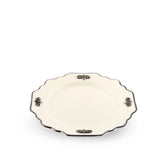 Acorn Oak Leaf Bone China Salad / Dessert Plate Platinum Rim