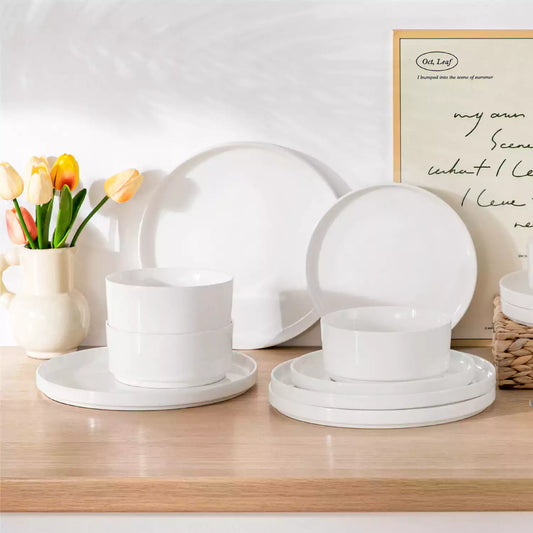 Leah 12 Piece Dinnerware Set for 4