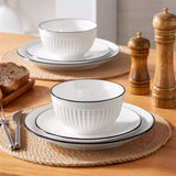 Leila 12 Piece Dinnerware Set