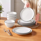 Leila 12 Piece Dinnerware Set