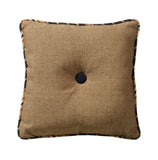 Ashbury Black & Tan Tufted Throw Pillow