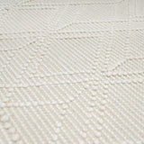 Ramsbury Beige Trellis Wool Rug