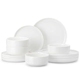 Luna Marble Pink 12 Piece Dinnerware Set