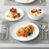 Luna Marble Blue 12 Piece Dinnerware Set
