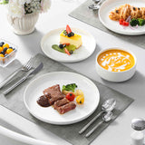 Luna Marble Grey 12 Piece Dinnerware Set