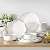 Luna Marble Pink 12 Piece Dinnerware Set