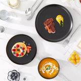 Luna Matte Black 12 Piece Dinnerware Set