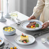 Luna Marble Pink 12 Piece Dinnerware Set