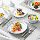 Luna Marble Pink 12 Piece Dinnerware Set