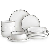 Luna Marble Pink 12 Piece Dinnerware Set