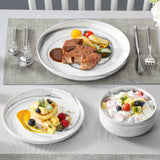 Luna Marble Pink 12 Piece Dinnerware Set