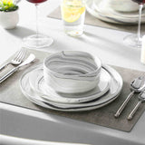 Luna Marble Pink 18 Piece Dinnerware Set