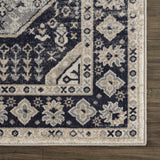 Cabacungan Cream & Gray Washable Area Rug - Clearance
