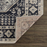 Cabacungan Cream & Gray Washable Area Rug - Clearance