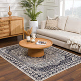 Cabacungan Cream & Gray Washable Area Rug - Clearance