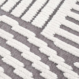Deron Gray Rainbow Washable Rug