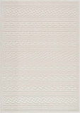 Fadey White 3D Washable Rug