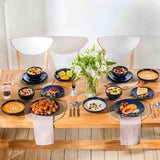 Lydia 16 Piece Starry Blue Dinnerware Set