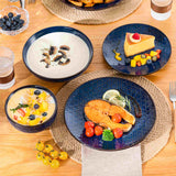 Lydia 16 Piece Starry Blue Dinnerware Set