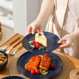 Lydia 16 Piece Starry Blue Dinnerware Set