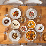 Lydia 16 Piece Antique White Dinnerware Set