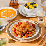 Lydia 16 Piece Antique White Dinnerware Set