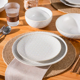 Lydia 16 Piece Antique White Dinnerware Set