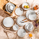 Lydia 32 Piece Antique White Dinnerware Set
