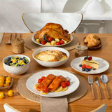 Lydia 16 Piece Antique White Dinnerware Set