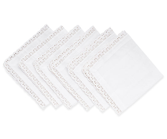 White Lace Napkins