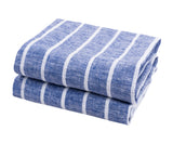 Blue Dish Towels - Ladder Stripe