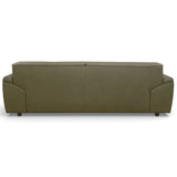 Laffey Olive Green Top Grain Leather Sofa