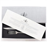 Laguiole Carving Set Juniper Handle Satin Finish