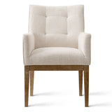 Lawrence Modern Upholstered Dining Chairs with Arms (Set of 2)