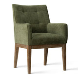 Lawrence Modern Upholstered Dining Chairs with Arms (Set of 4)