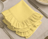 Frill Napkin - Butter Yellow