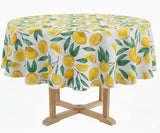 Lemon Round Tablecloth